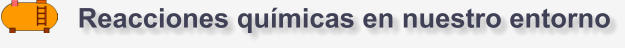 Reacciones químicas en nuestro entorno