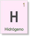 1 H Hidrógeno